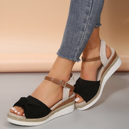BellaNoeud – Stilvolle Komfort-Sandalen mit dicker Sohle & elegantem Halt