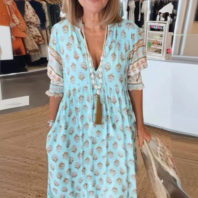 Robe Luna Belle – Évasée à Imprimé Mode
