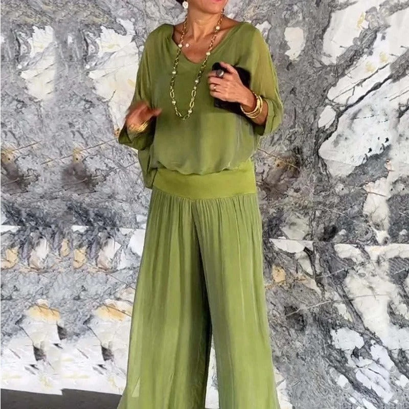 Anna Zweiteiler – Elegantes & Komfortables Set für moderne Frauen